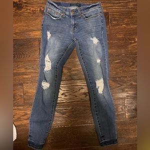 Aeropostale Distressed Womens Jeans - Low Rise Flex Effects - Size 0